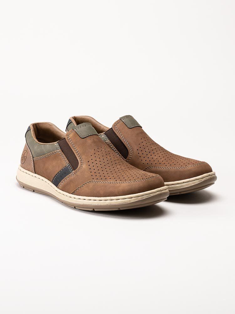 Rieker - Bruna slip on skor i nubuck