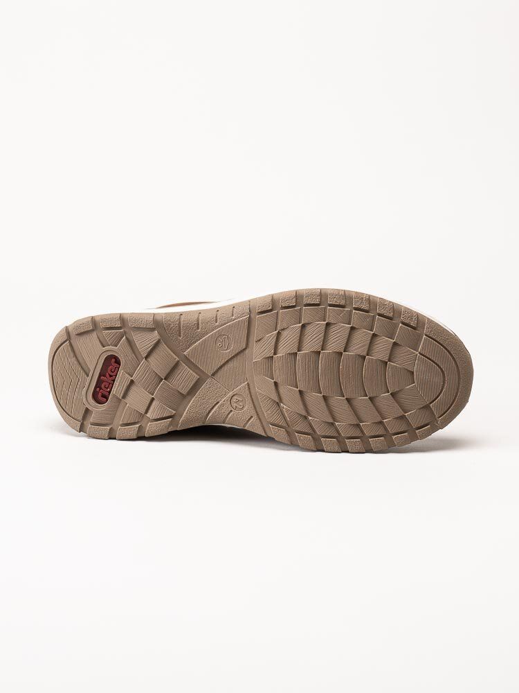 Rieker - Bruna slip on promenadskor i oljad nubuck