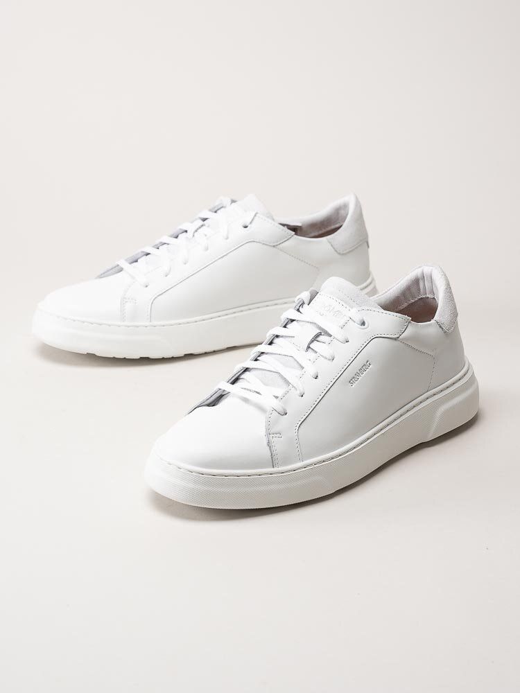 Strömberg - Gazzi - Vita sneakers i skinn