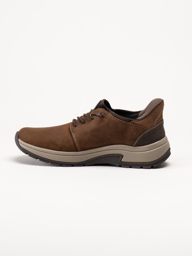 Rieker - Bruna promenadskor i oljad nubuck