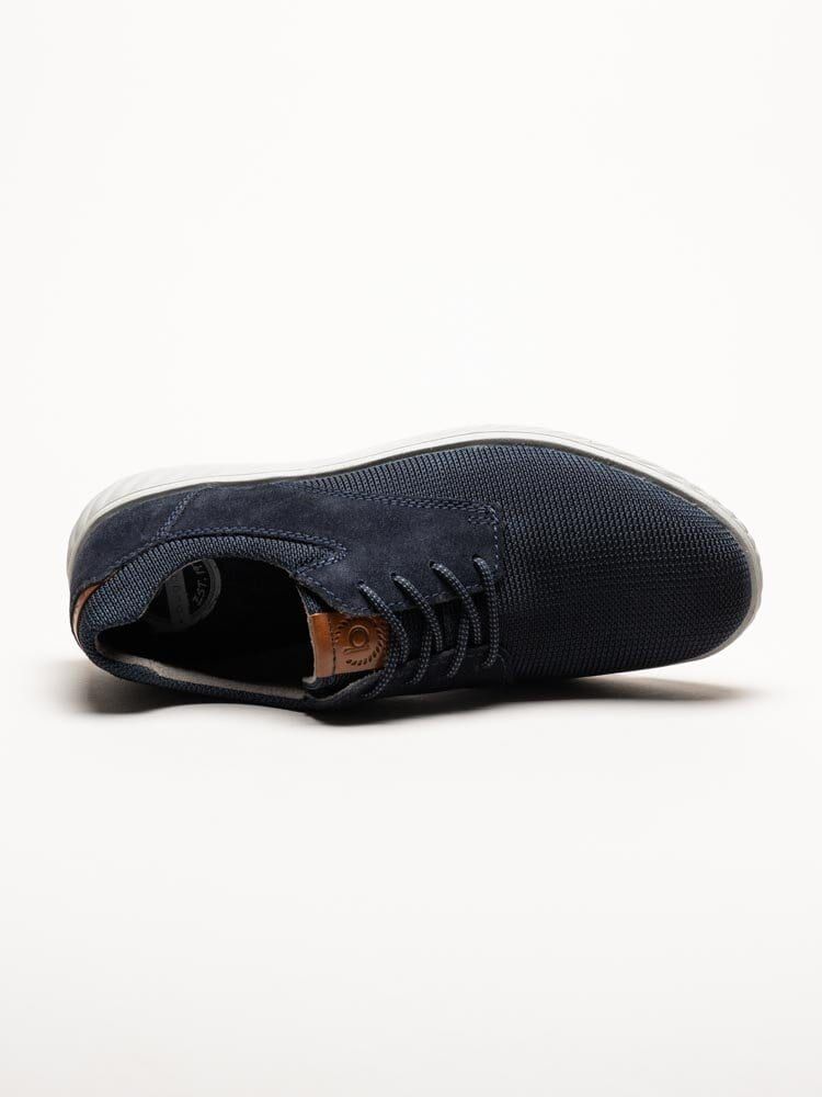 Bugatti - Mörkblå sneakers i textil