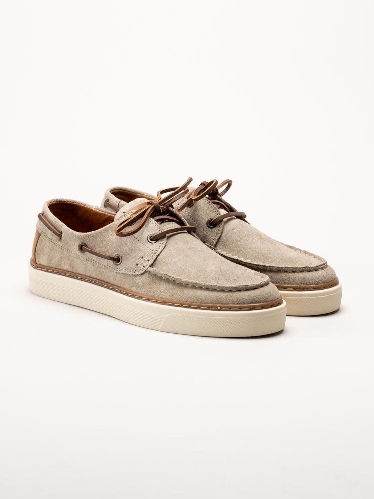 Strömberg - Riviera - Beige lågskor i mocka