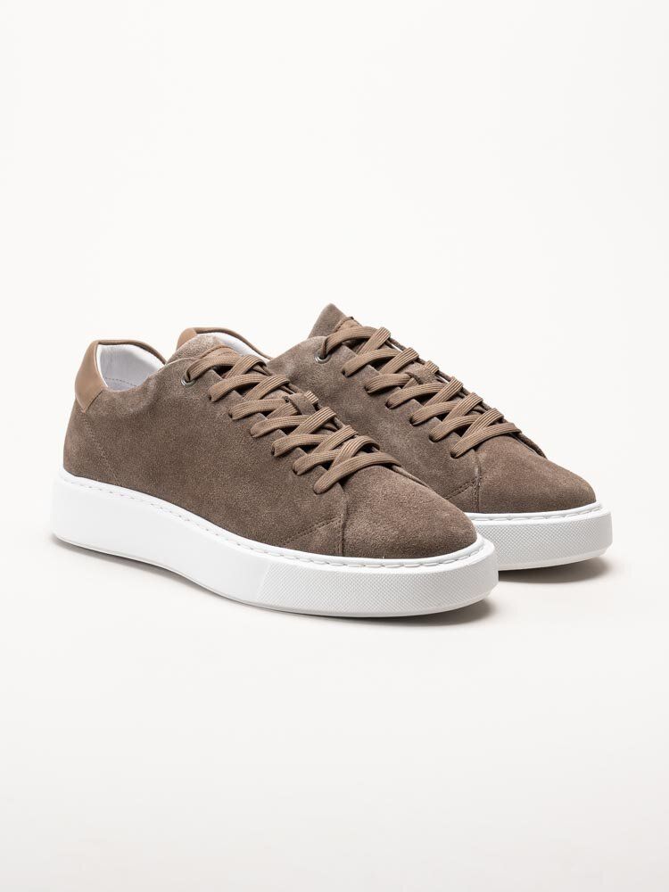 Johnny Bulls - Mörkbruna sneakers i mocka