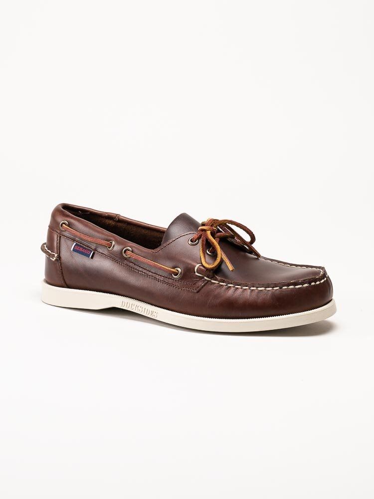 Sebago - Portland Waxed - Bruna seglarskor i vaxat skinn