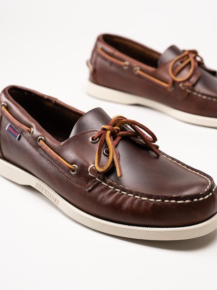 Sebago - Portland Waxed - Bruna seglarskor i vaxat skinn