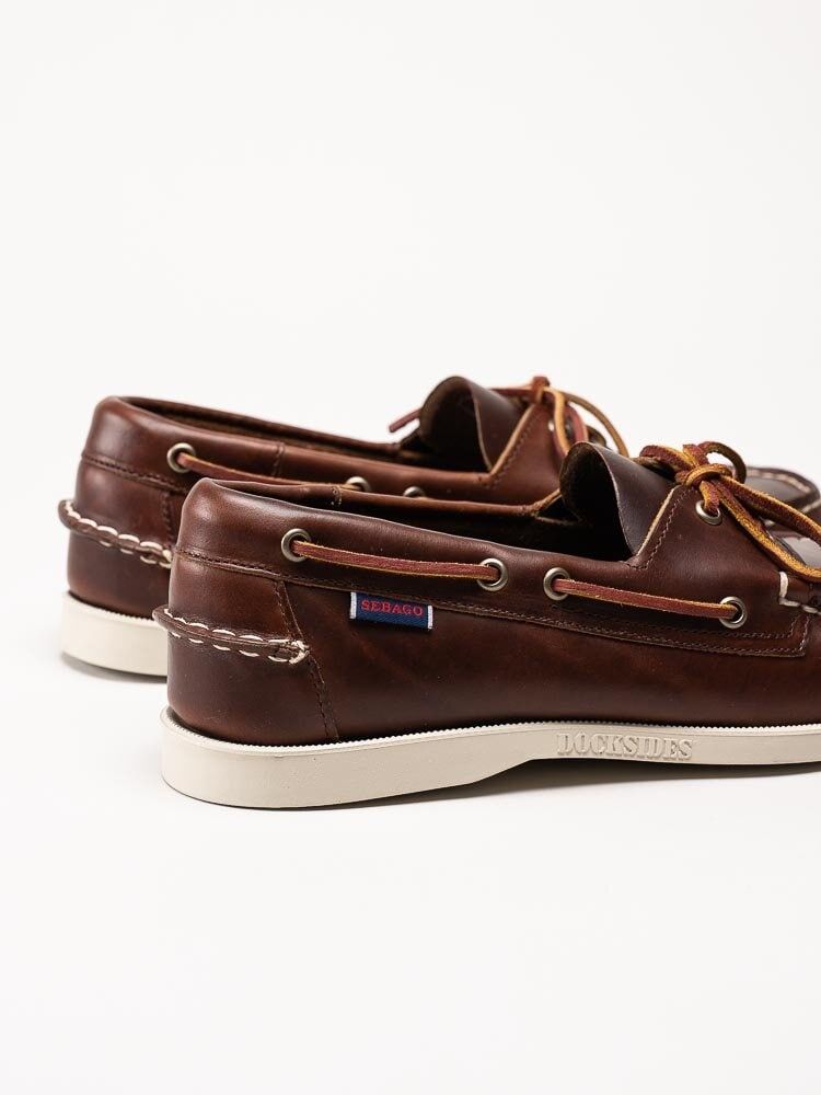 Sebago - Portland Waxed - Bruna seglarskor i vaxat skinn