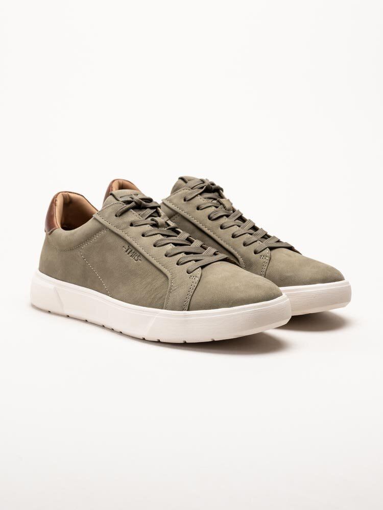 Tamaris Men - Gröna sneakers i nubuck