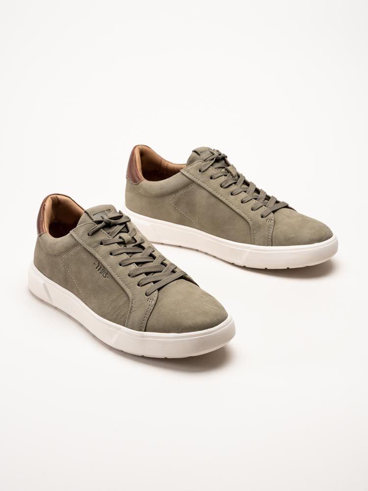 Tamaris Men - Gröna sneakers i nubuck