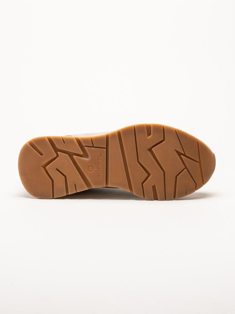 Tamaris Men - Gröna sneakers i mocka och textil