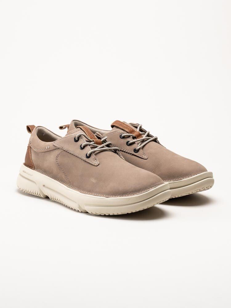 Hush Puppies - Mens Baylor - Beige promenadskor i nubuck