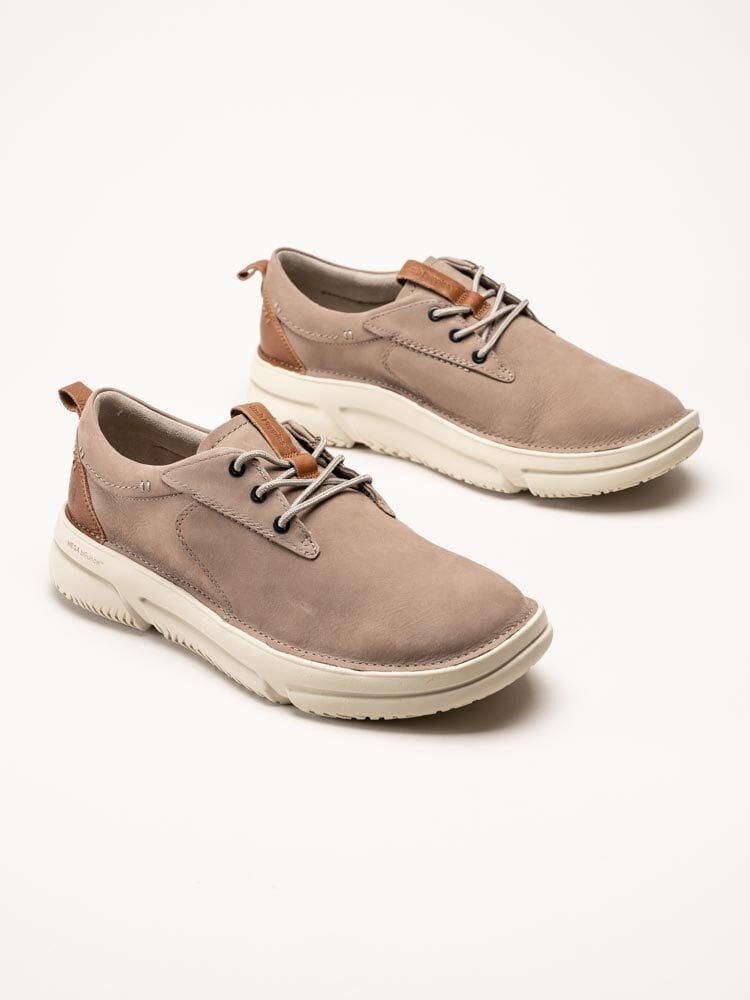 Hush Puppies - Mens Baylor - Beige promenadskor i nubuck
