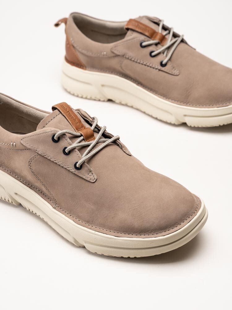 Hush Puppies - Mens Baylor - Beige promenadskor i nubuck