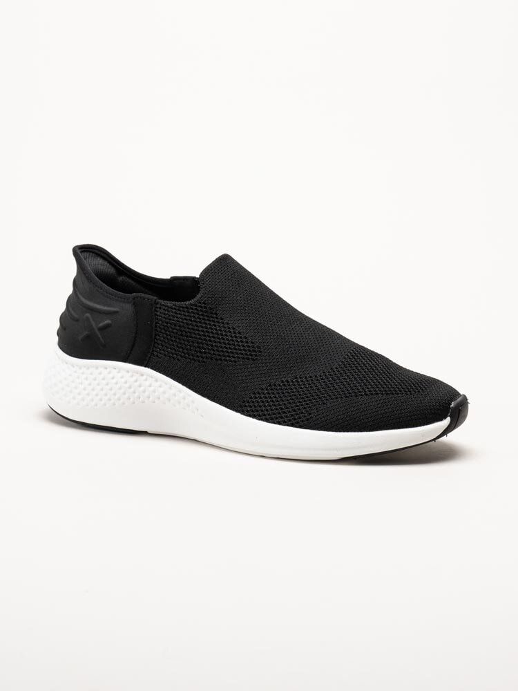 Exani - Ease M - Svarta slip on skor i textil
