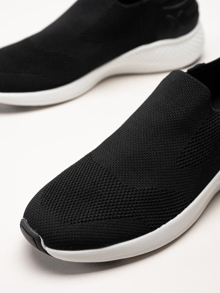 Exani - Ease M - Svarta slip on skor i textil