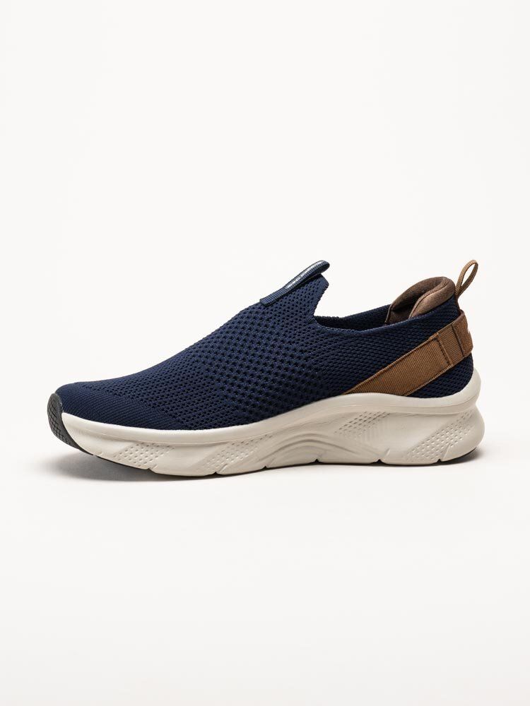 Rugged Gear - Mörkblå slip on sneakers i textil