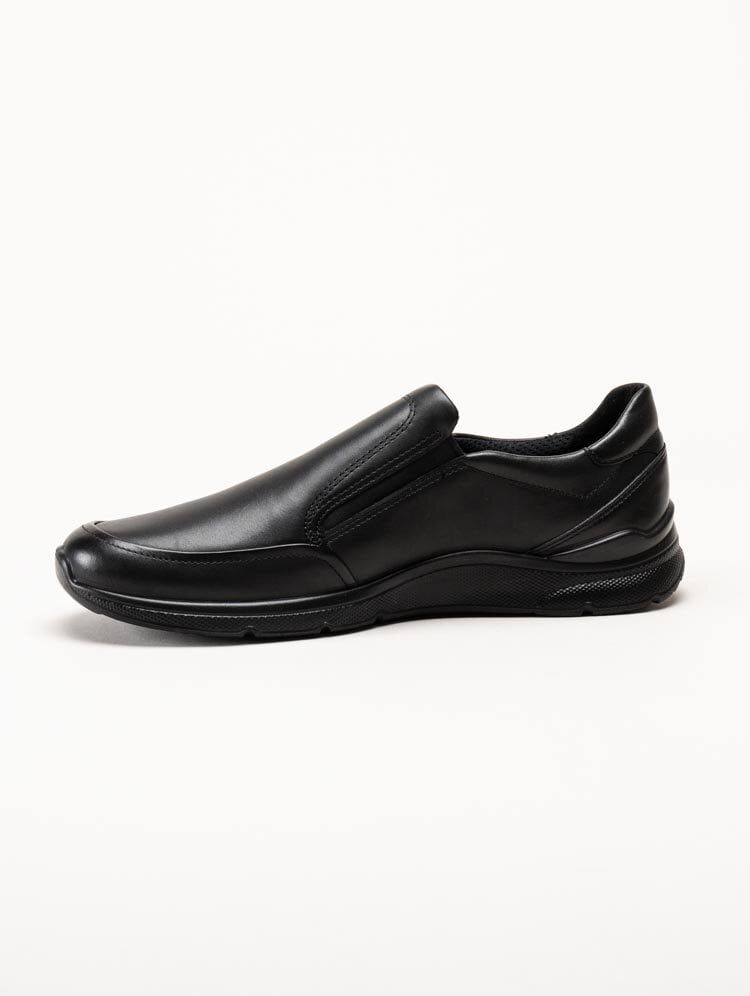 Ecco - Irving - Svarta slip on promenadskor i skinn