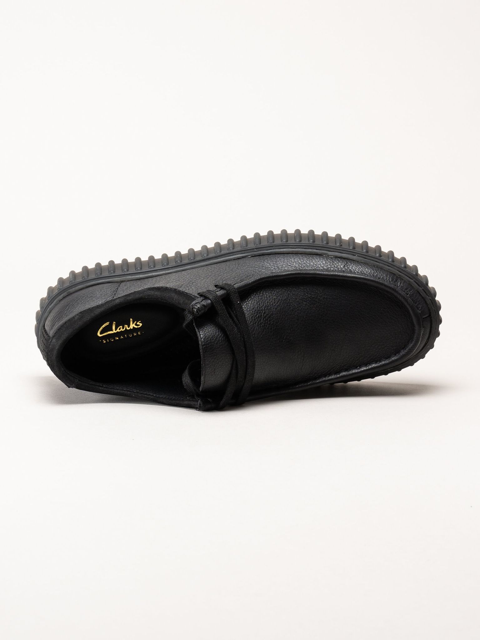 Clarks - Torhill Lo G - Svarta snörskor i skinn