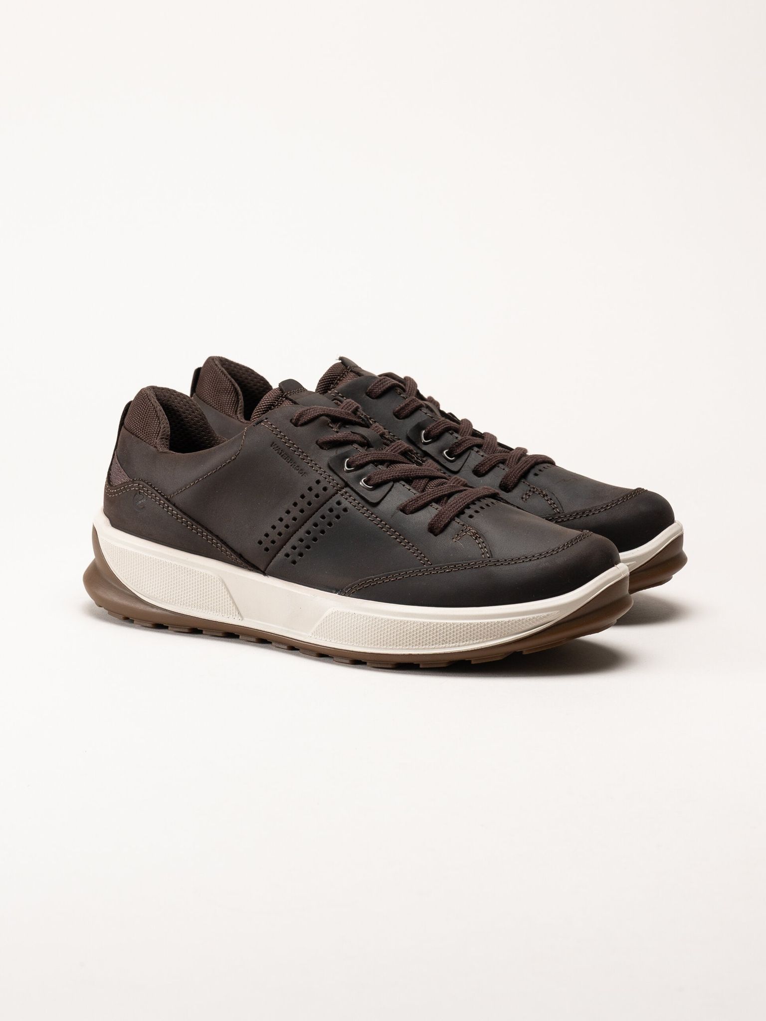 Ecco - Byway 2.0 Shoe WP - Bruna promenadskor i oljat skinn