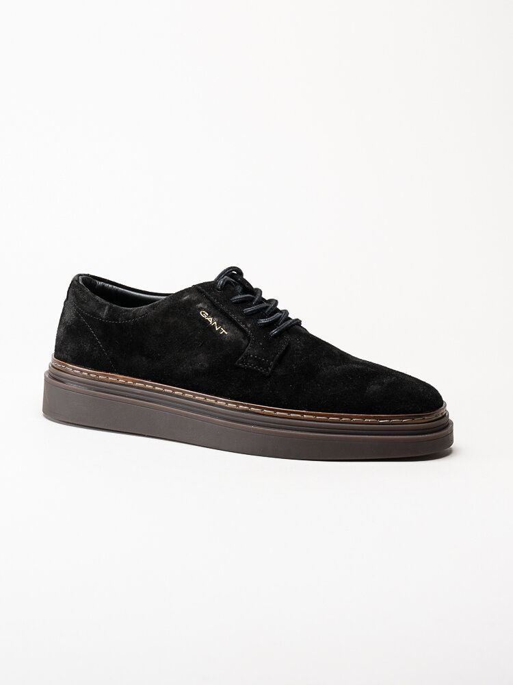 Gant Footwear - Kinzoon low lace - Svarta mockaskor med snörning