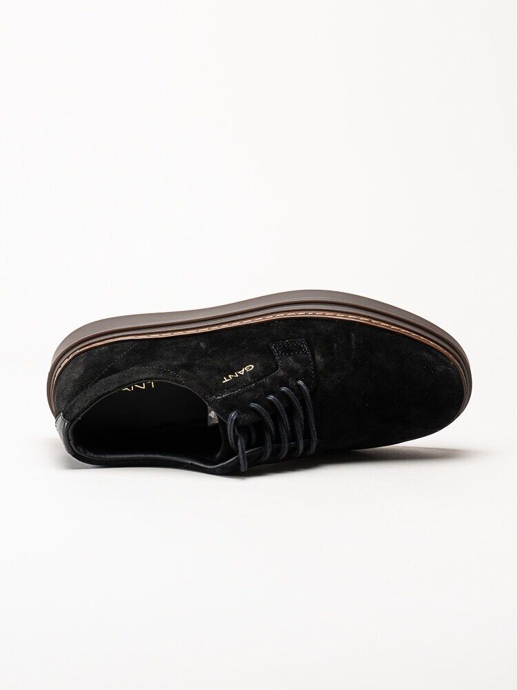 Gant Footwear - Kinzoon low lace - Svarta mockaskor med snörning