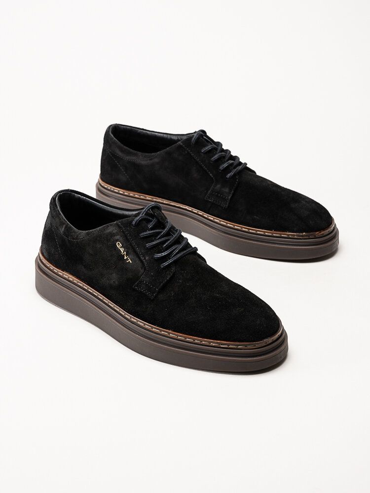 Gant Footwear - Kinzoon low lace - Svarta mockaskor med snörning