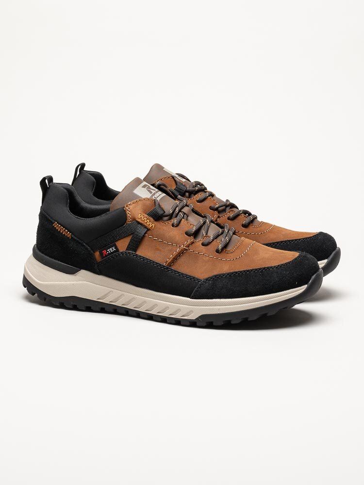 Rieker - Bruna promenadskor i nubuck
