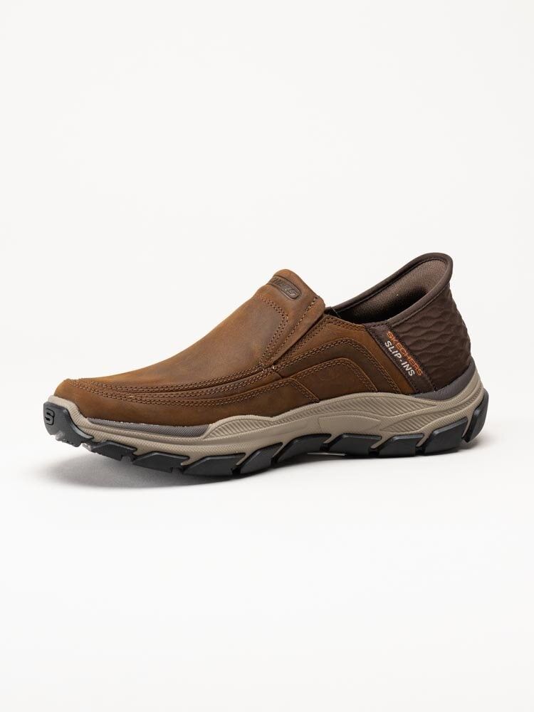 Skechers - Slip-Ins Respected - Elgin - Bruna slip-Ins promenadskor i oljad nubuck