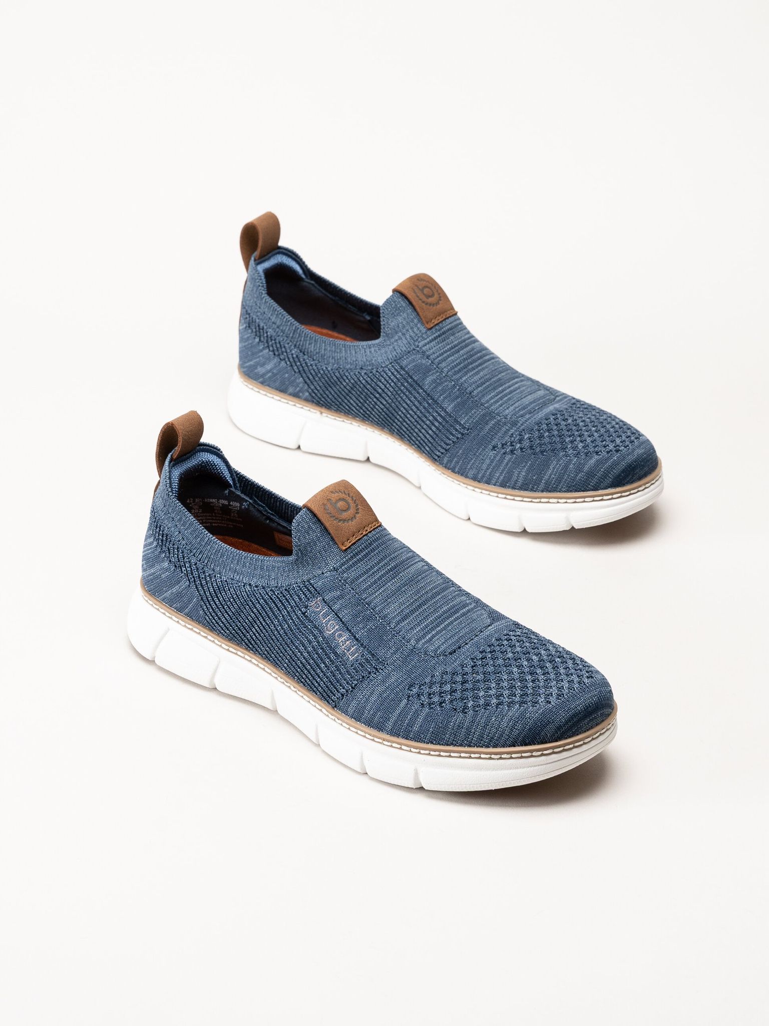 Bugatti - Passadena - Blå slip on sneakers i mesh