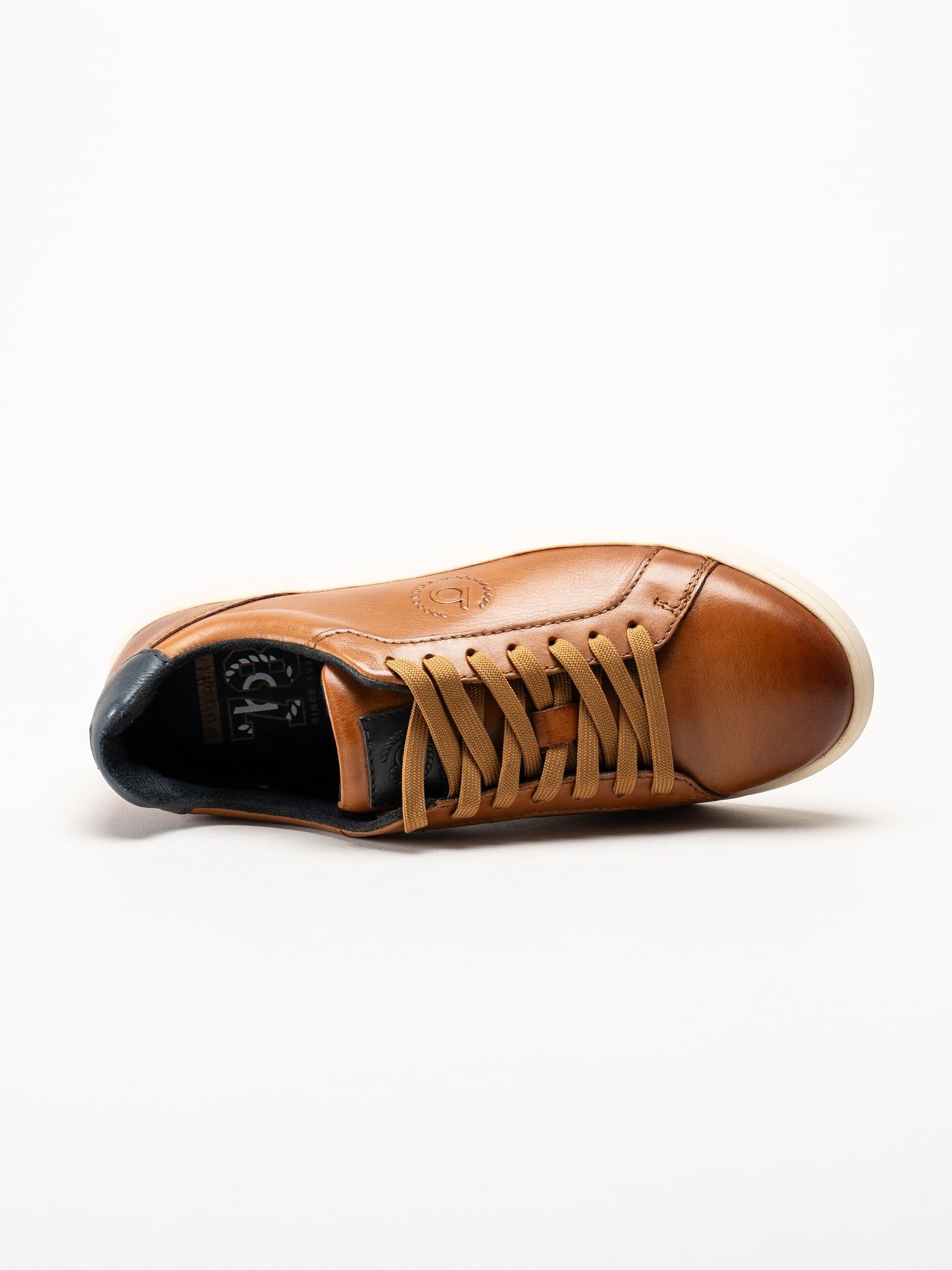 Bugatti - Powder - Ljusbruna sneakers i skinn