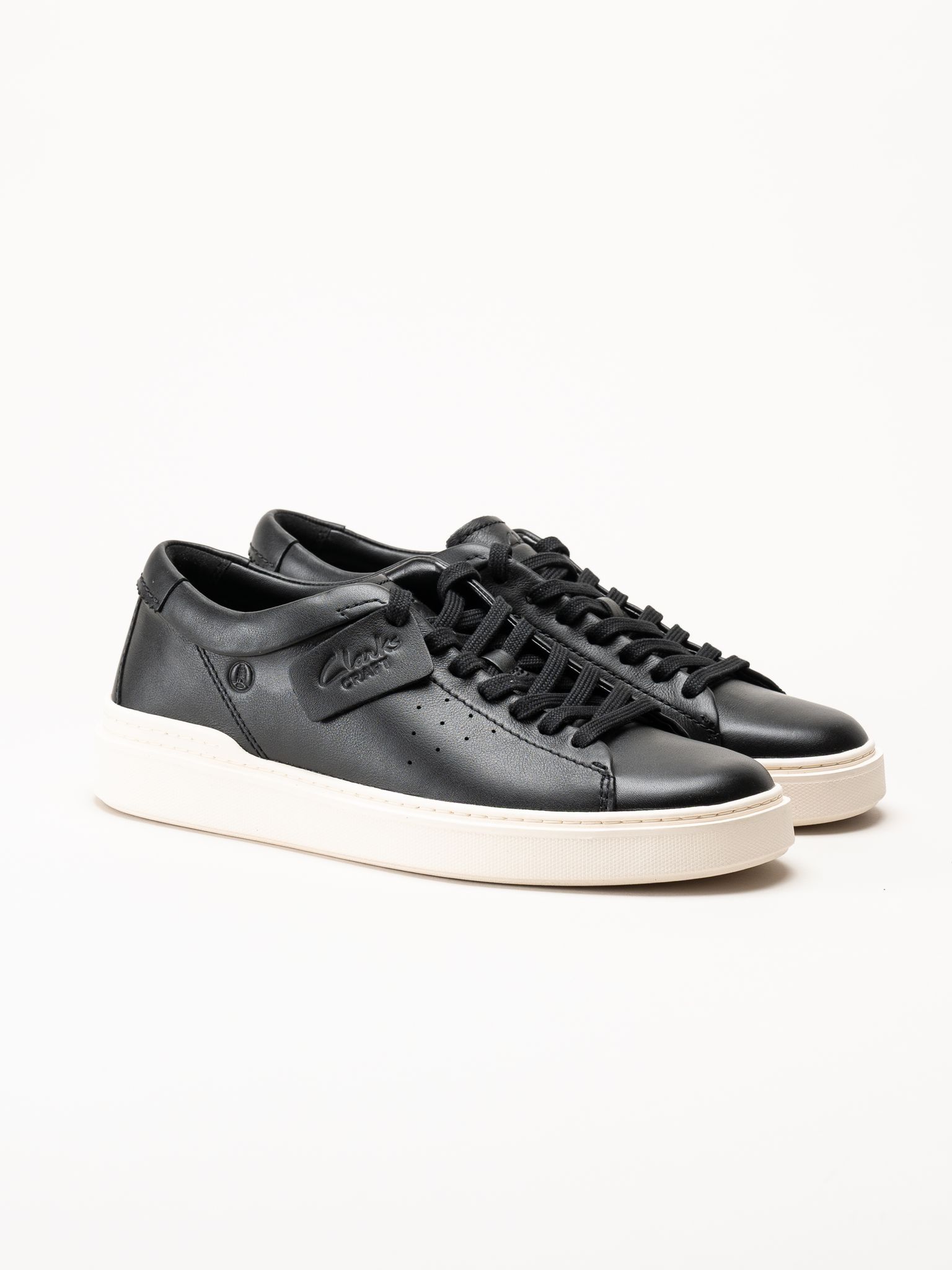 Clarks - Craft Swift - Svarta sneakers i skinn