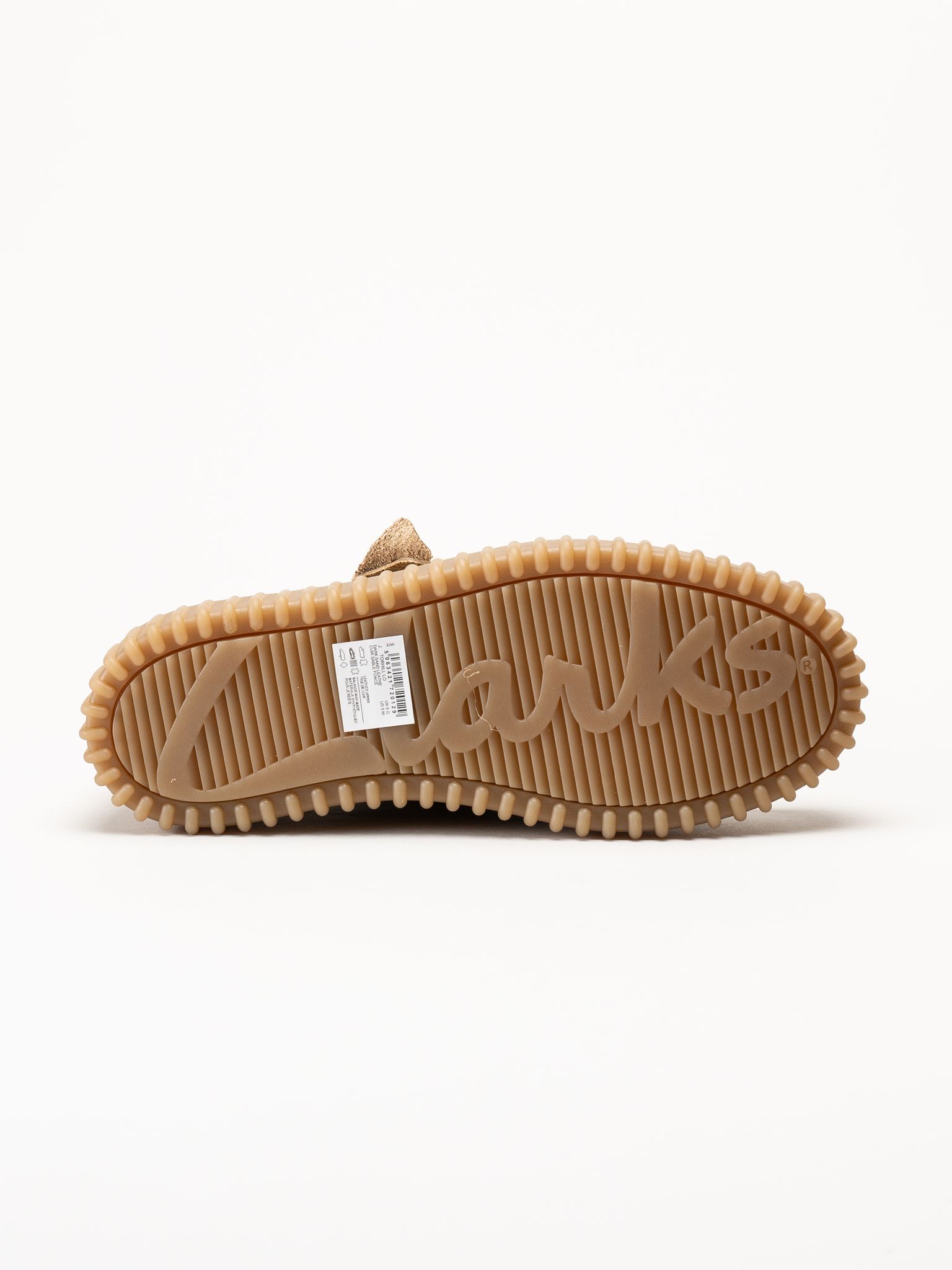 Clarks - Torhill Lo - Beige snörskor i skinn