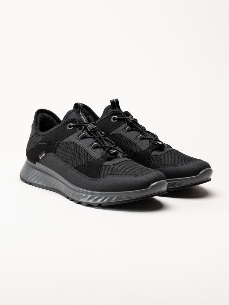 Ecco - Exostride - Svarta sportiga sneakers med Gore-Tex
