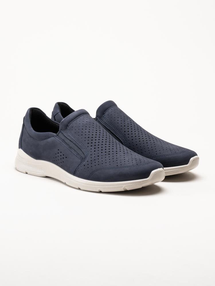 Ecco - Irving Slip On Perf - Mörkblå slip on sneakers