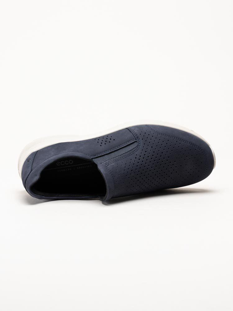 Ecco - Irving Slip On Perf - Mörkblå slip on sneakers