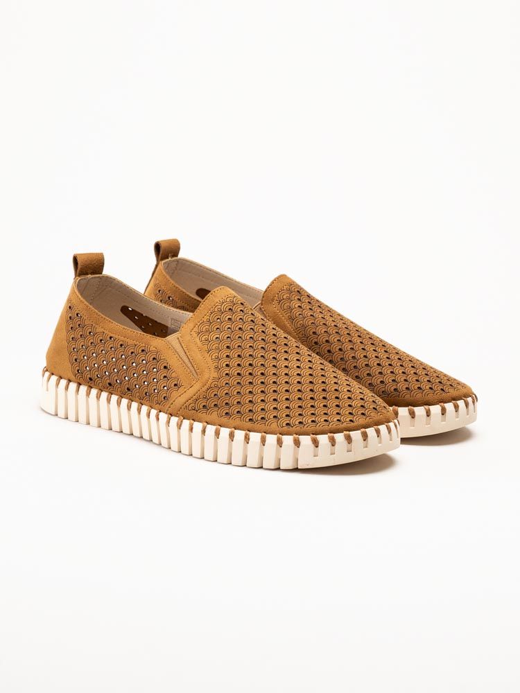 Ilse Jacobsen - Tulip Men - Bruna slip on skor