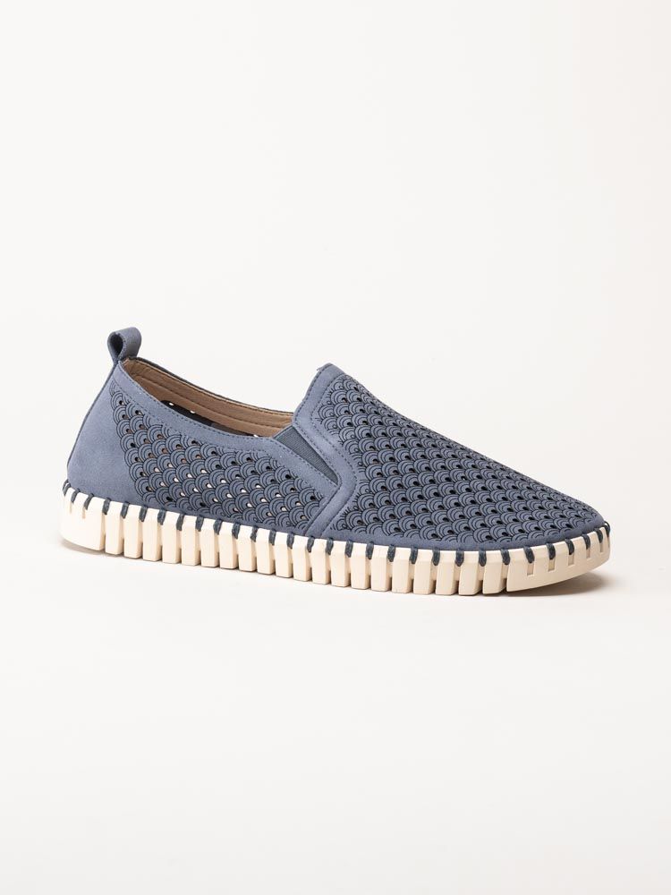 Ilse Jacobsen - Tulip Men - Blå slip on skor