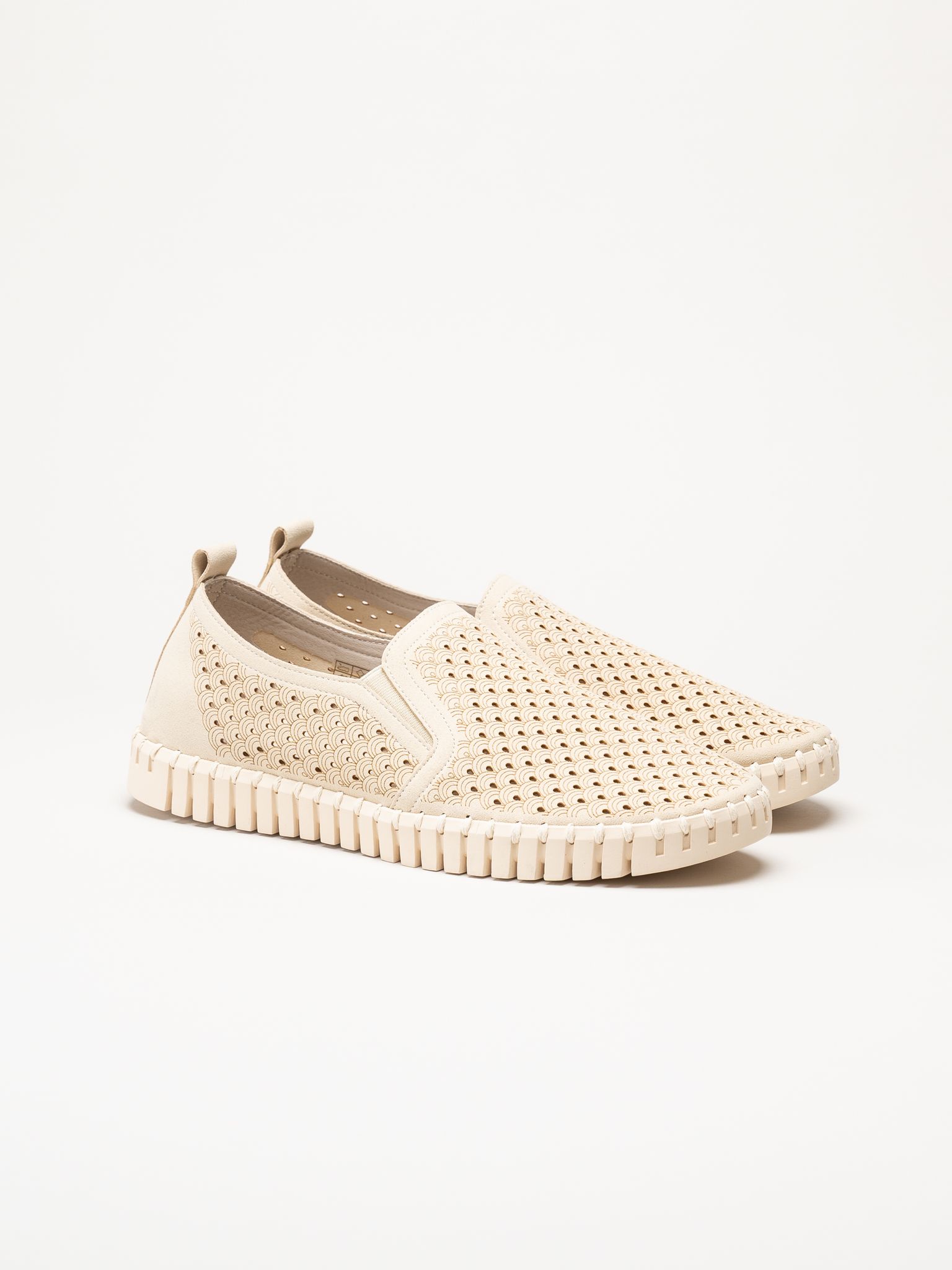 Ilse Jacobsen - Tulip Men - Beige slip on skor