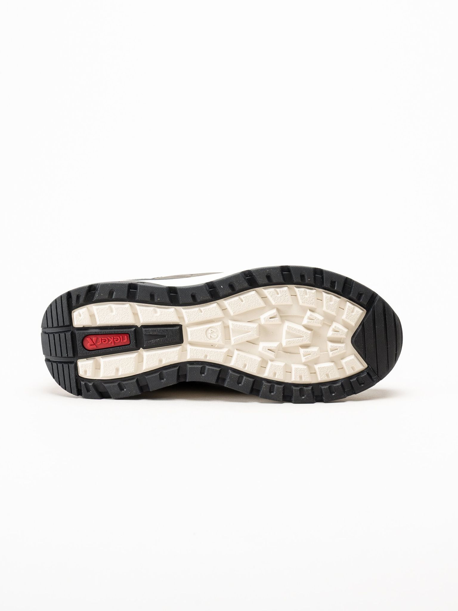 Rieker - Svarta sneakers i textil