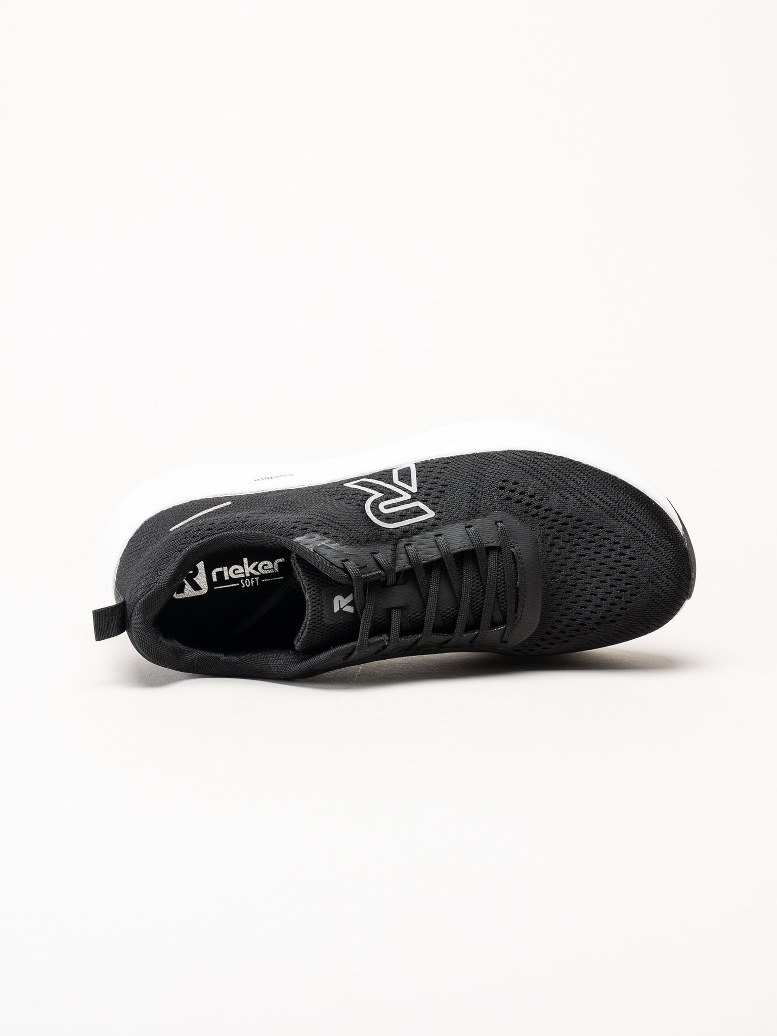 Rieker - Svarta sneakers i mesh