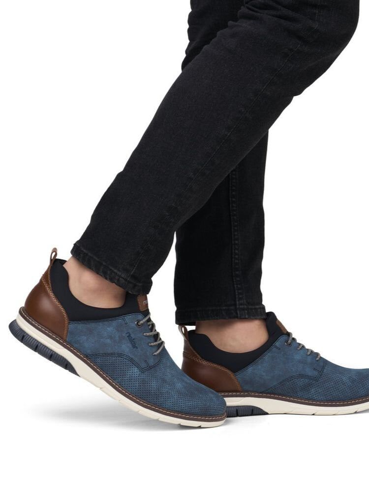 Rieker - Ljusblå slip on sneakers