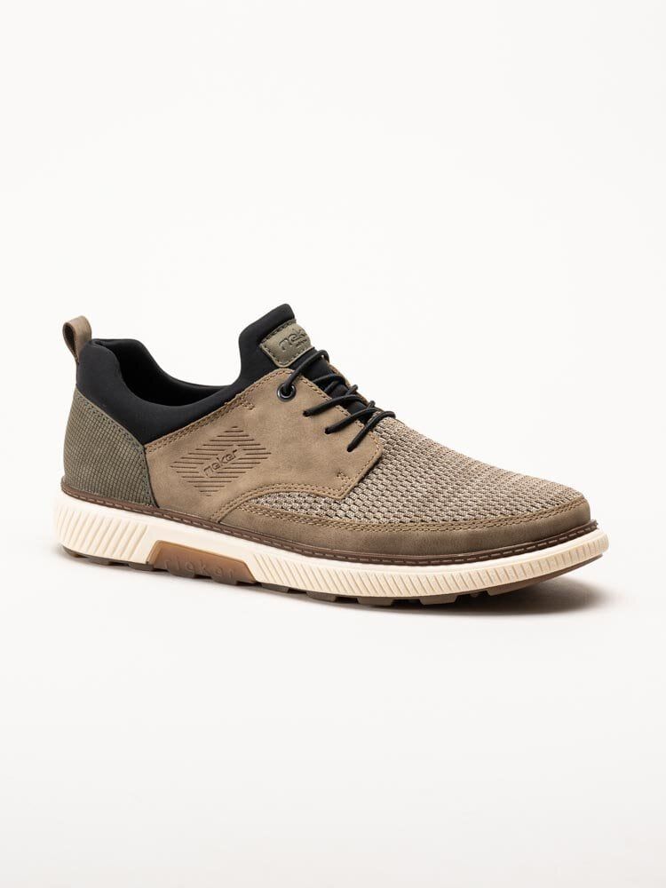 Rieker - Beige sneakers i textil