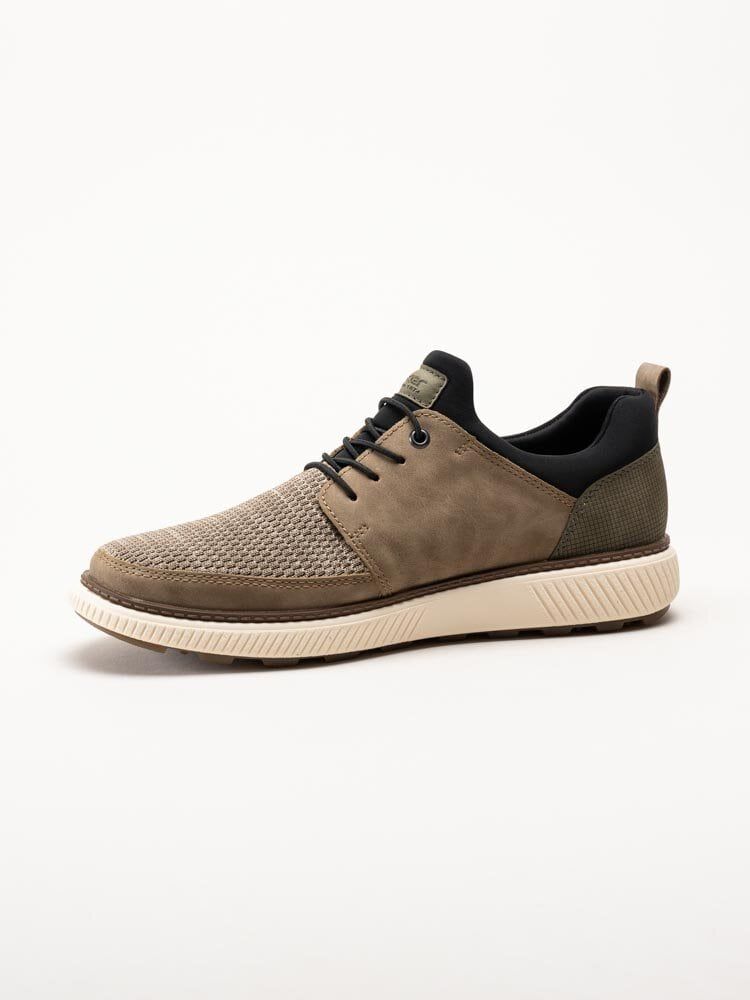 Rieker - Beige sneakers i textil