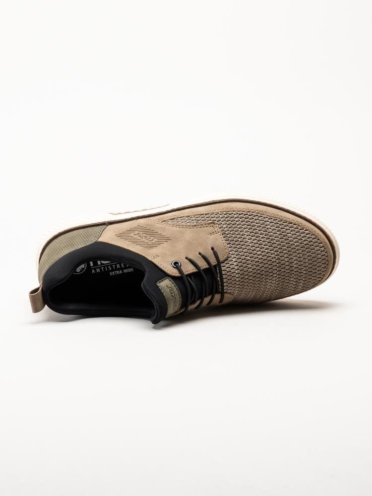 Rieker - Beige sneakers i textil