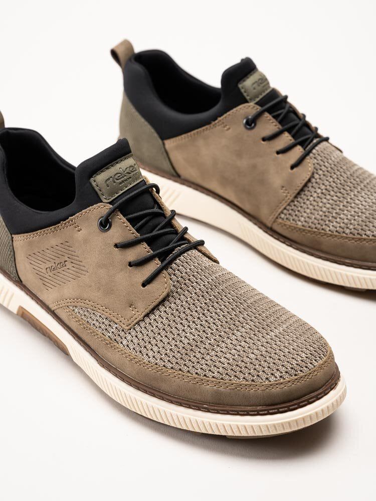 Rieker - Beige sneakers i textil