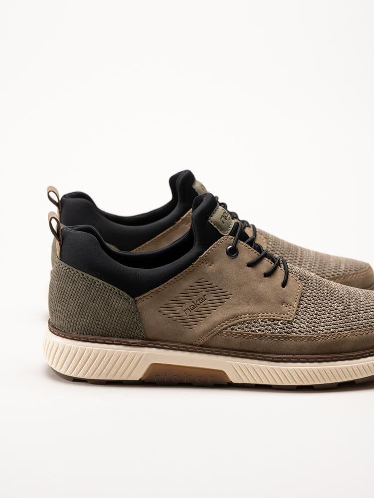 Rieker - Beige sneakers i textil