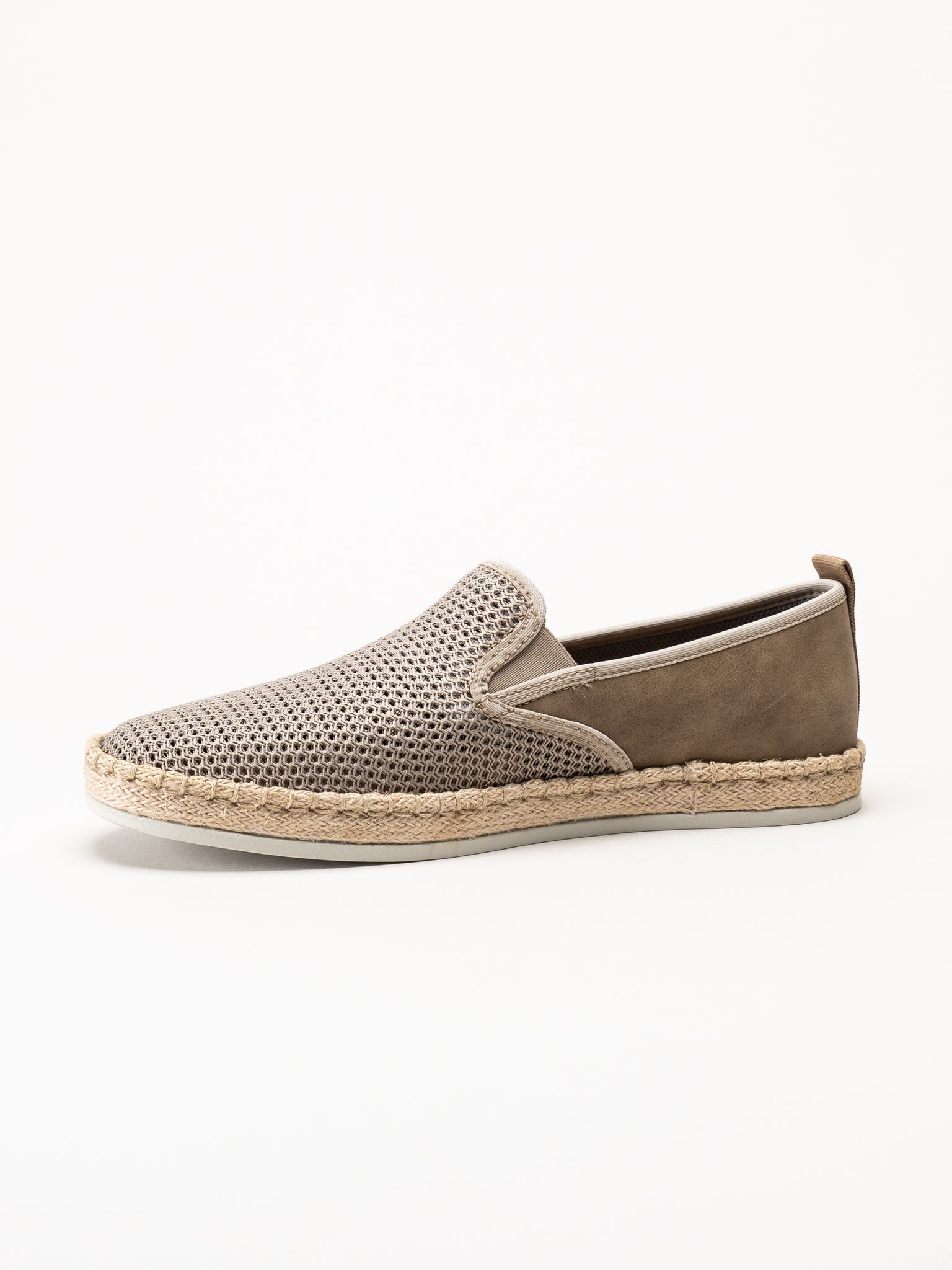 Rieker - Beige slip on sko
