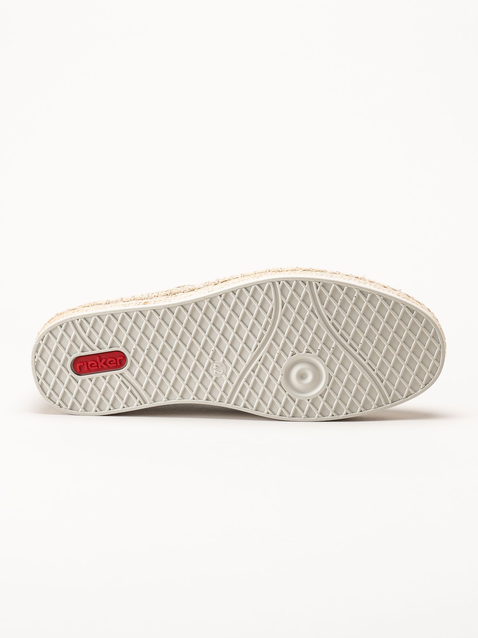 Rieker - Beige slip on sko