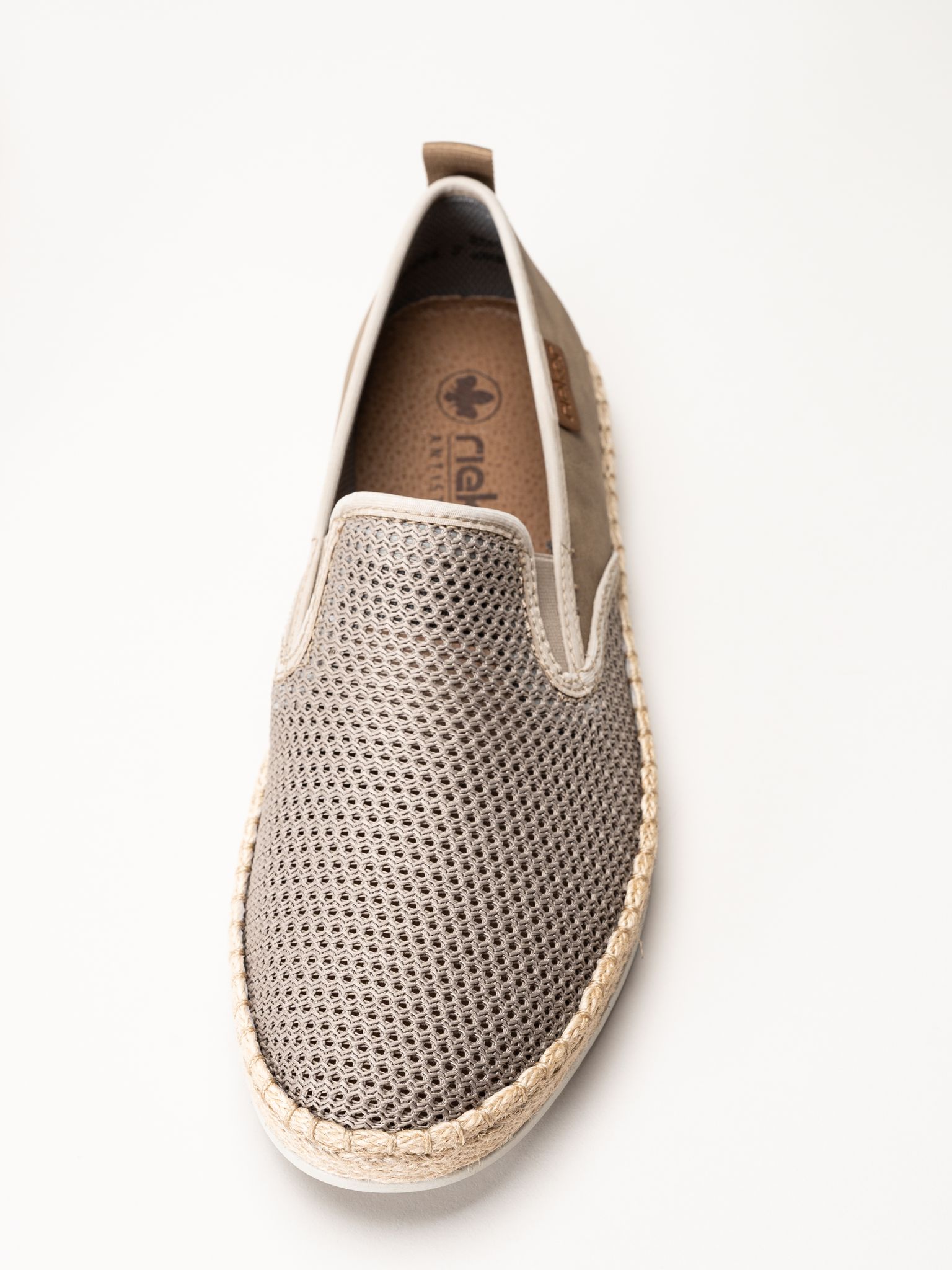 Rieker - Beige slip on sko