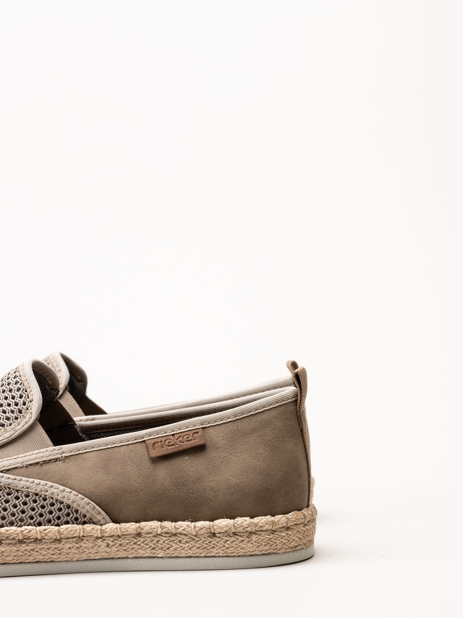 Rieker - Beige slip on sko