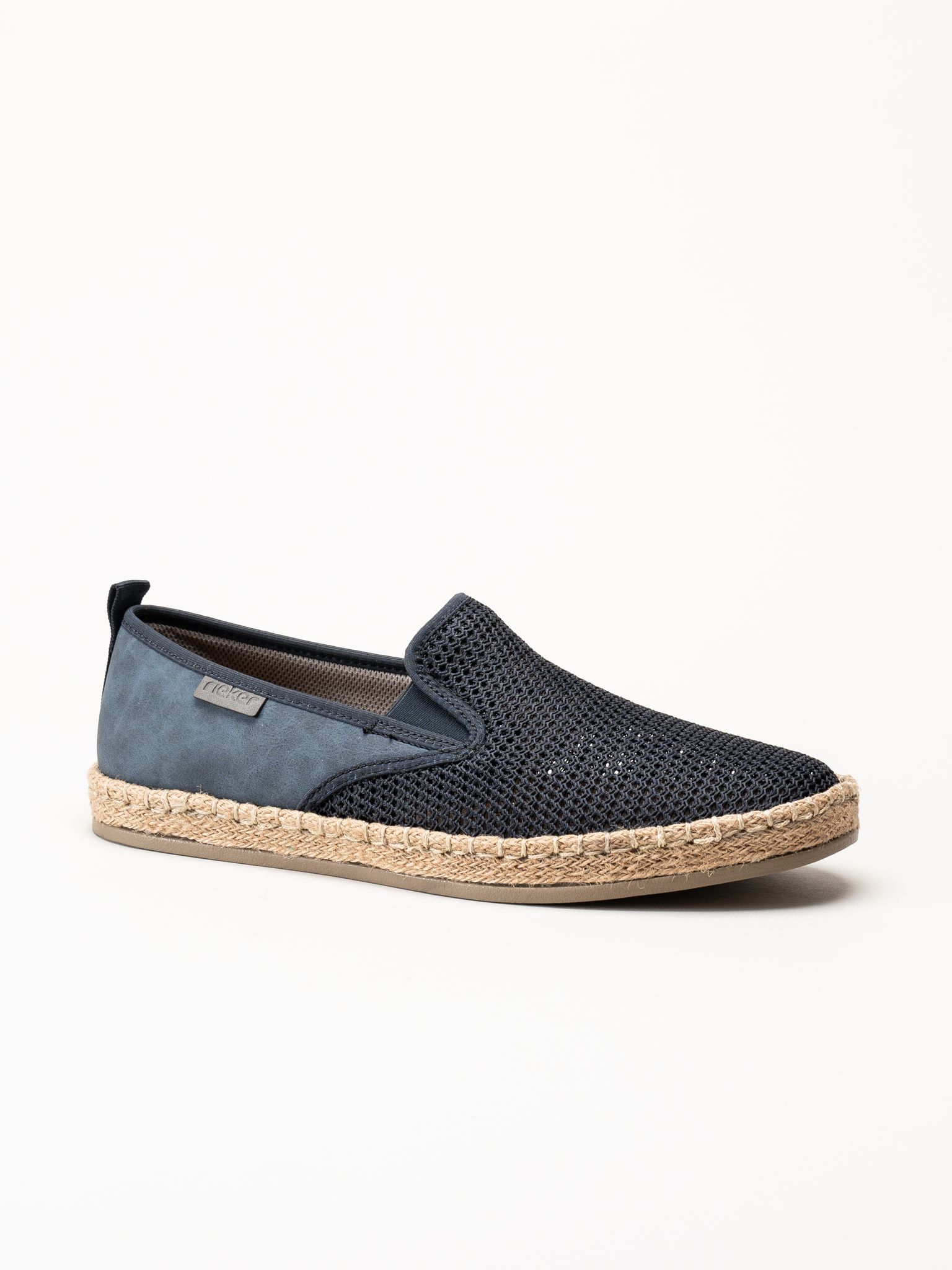 Rieker - Blå slip on skor